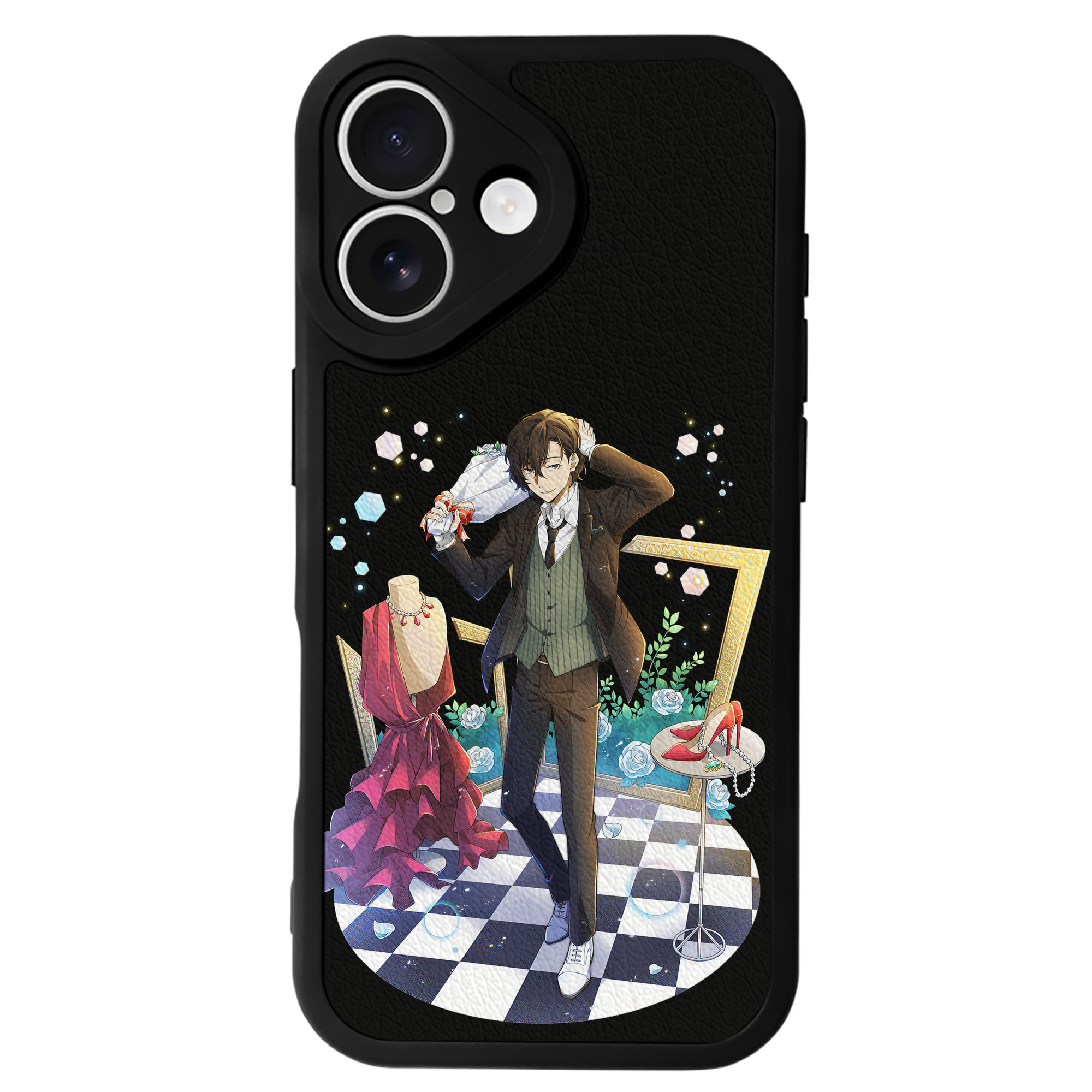 （画像用） 文豪ストレイドッグス Bungo Stray Dogs 【iPhone 16シリーズ対応】シリコンスマホケース（レザー調） 材質：シリコン